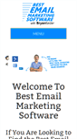 Mobile Screenshot of bestemailmarketingsoftware.com