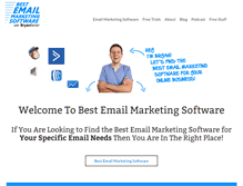 Tablet Screenshot of bestemailmarketingsoftware.com